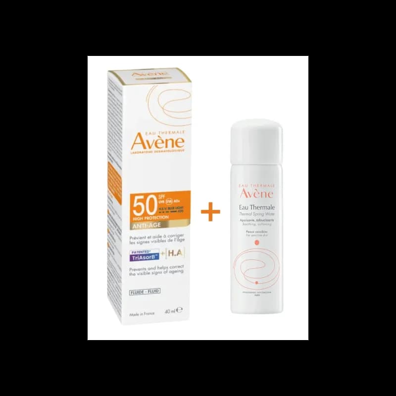 EAU THERMALE AVÈNE Ecran Anti-Age THP spf50+ 50ml Achete + Eau thermale Offerte