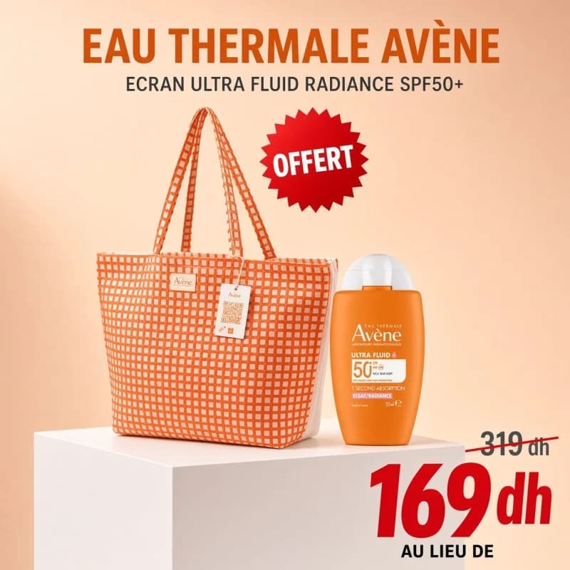 EAU THERMALE AVÈNE Ecran Ultra Fluid Radiance Spf50+ 50ml Achete +  sac Offerte