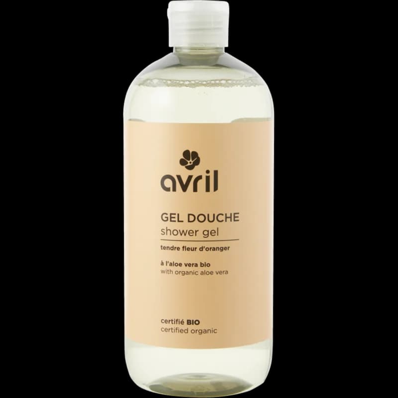 AVRIL GEL DOUCHE TENDRE FLEUR D ORANGER ET A L ALOE VERA BIO 500 ML