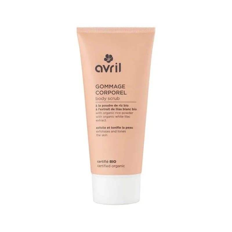 AVRIL GOMMAGE CORPOREL A LA POUDRE DE RIZ BIO 200 ML