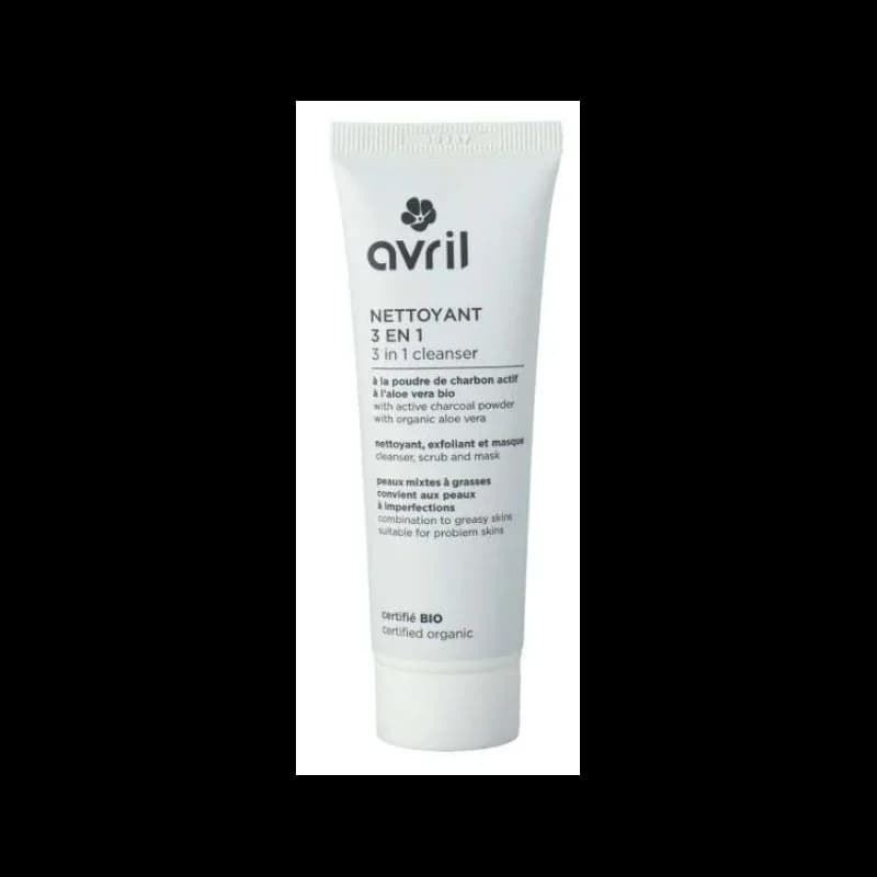 AVRIL NETTOYANT 3 EN 1 A LA POUDRE DE CHARBON ACTIF 50 ML