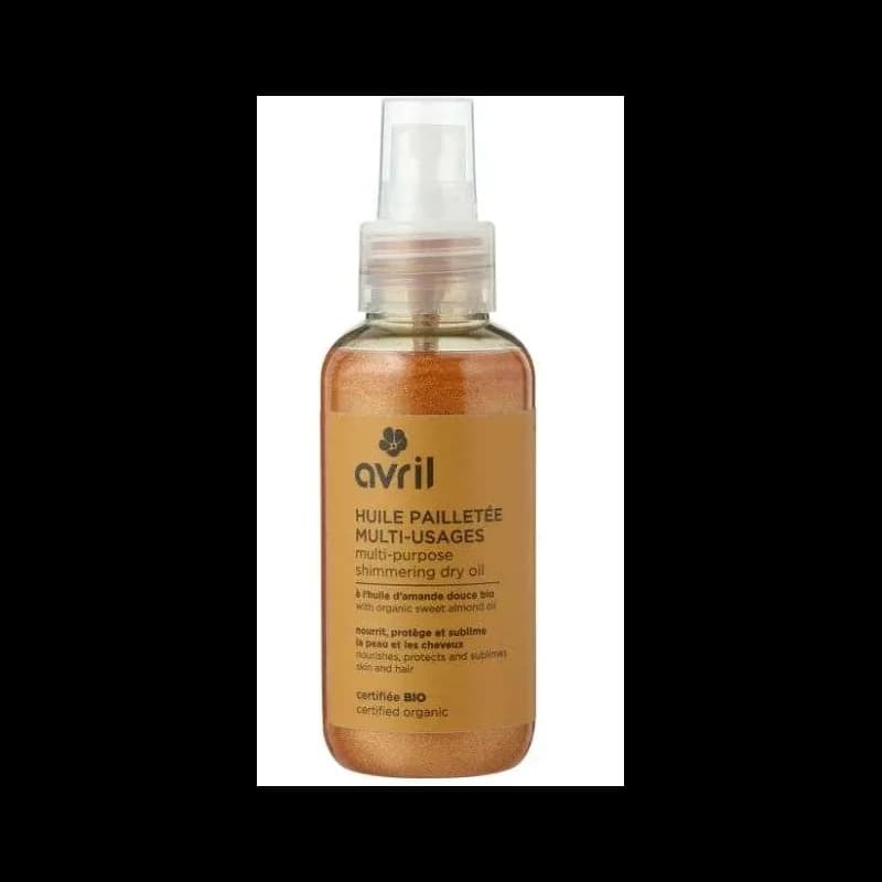 AVRIL HUILE PAILLETEE MULTI USAGES A L HUILE D AMANDE DOUCE 100ML