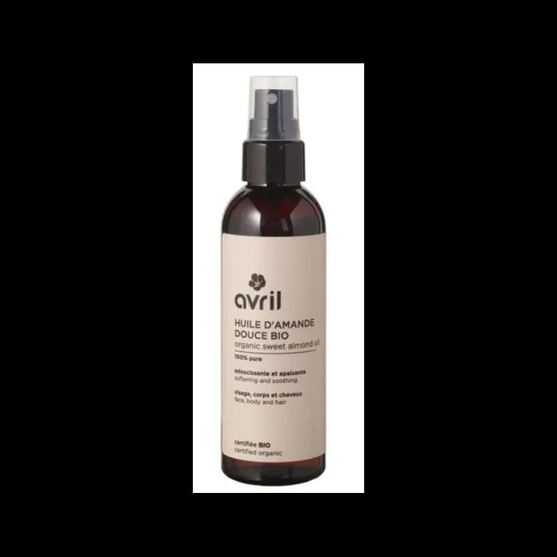 AVRIL HUILE D AMANDE DOUCE BIO POUR VISAGE CORPS ET CHEVEUX 100 ML