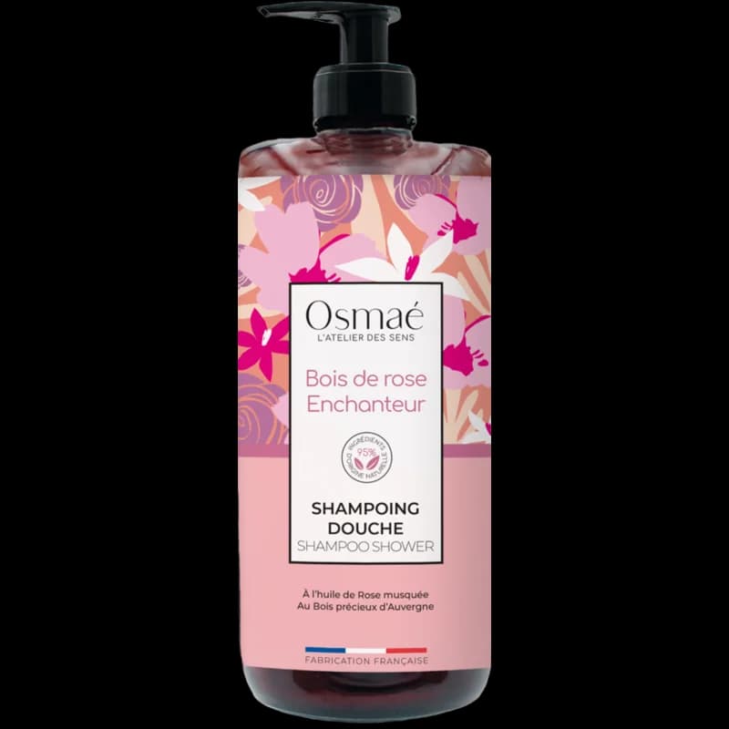 OSMAE Shampoing douche Bois de Rose Enchanteur 1L