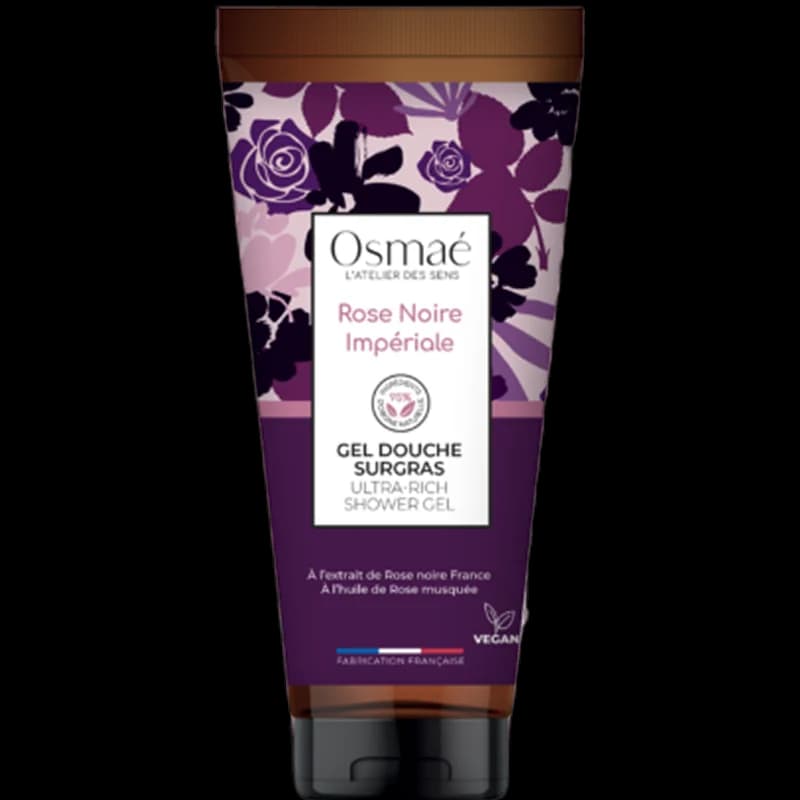 OSMAE Gel douche surgras rose noire Impériale 200 ml