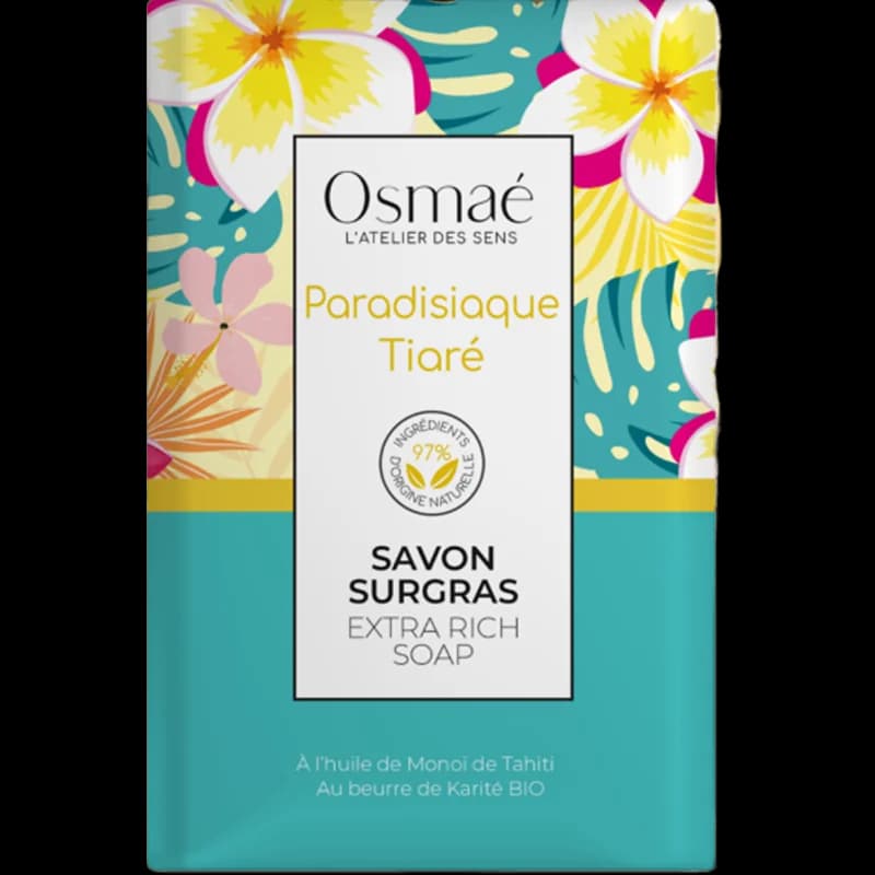 OSMAE Savon surgras paradisiaque Tiaré 200g