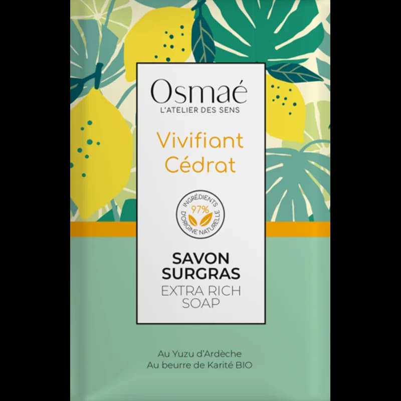OSMAE Savon surgras vivifiant cédrat 200g
