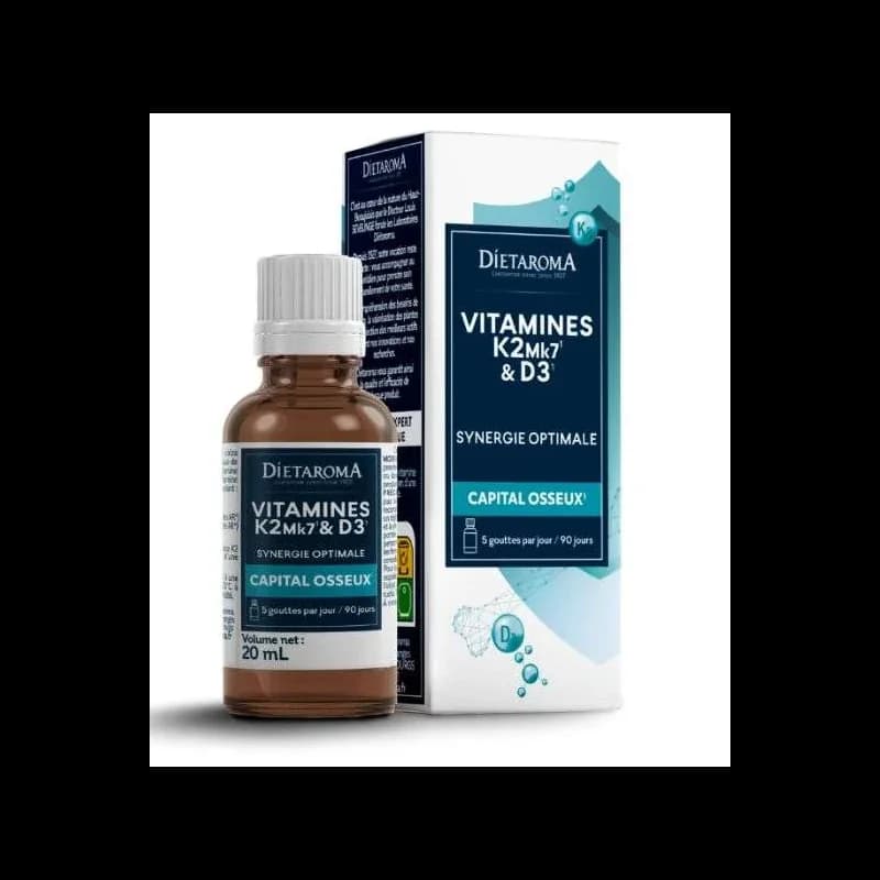 DIETAROMA VITAMINES K2MKL7 ET D3 20 ML