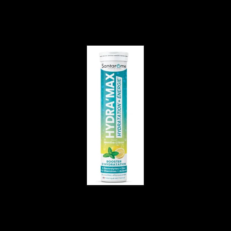 SANTAROME HYDRAMAX MENTHE CITRON 20 PASTILLES