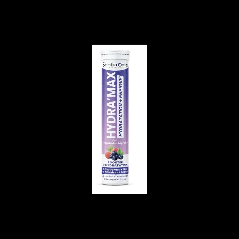 SANTAROME HYDRAMAX FRAMBOISE MYRTILLE 20 PASTILLES