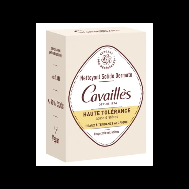 ROGE CAVAILLES NETTOYANT SOLIDE DERMATO HAUTE TOLERANCE PEAUX ATOPIQUES 100 G