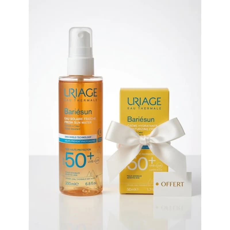 URIAGE BARIESUN EAU SOLAIRE FRAICHE SPF 50+ 200 ML ACHETE + BARIESUN CREME SPF 50+ 50ml OFFERT
