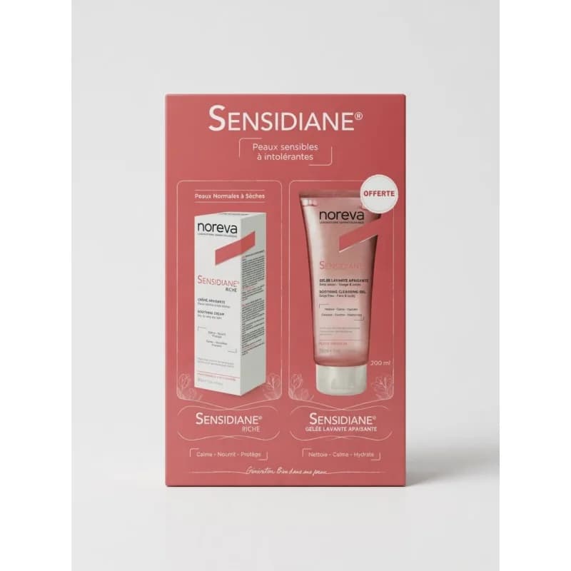 NOREVA SENSIDIANE CRÈME APAISANTE RICHE ACHETE + Noreva Sensidiane gelée lavante 200ml OFFERTE