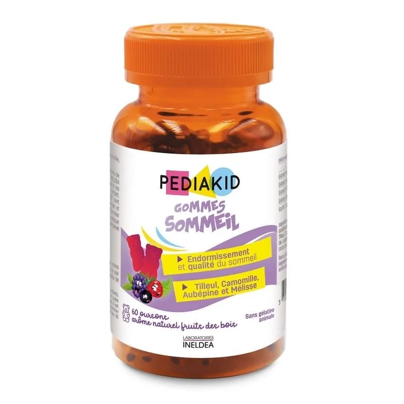 PEDIAKID GOMMES SOMMEIL 60 OURSONS AROME NATURELS FRUITS DES BOIS