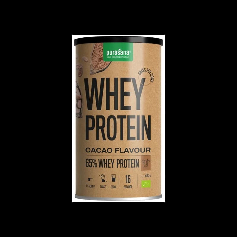 PURASANA PROTEINE WHEY 65% CACAO 400G