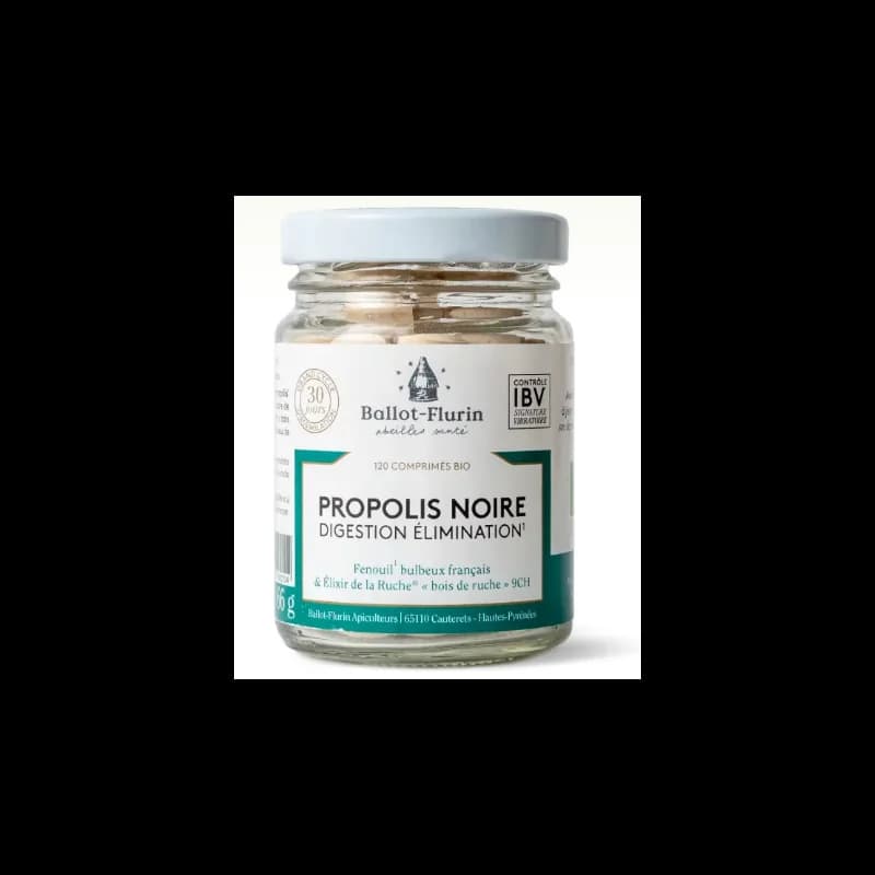 BALLOT-FLURIN  PROPOLIS NOIRE DIGESTION & ÉLIMINATION 120 COMPRIMÉS