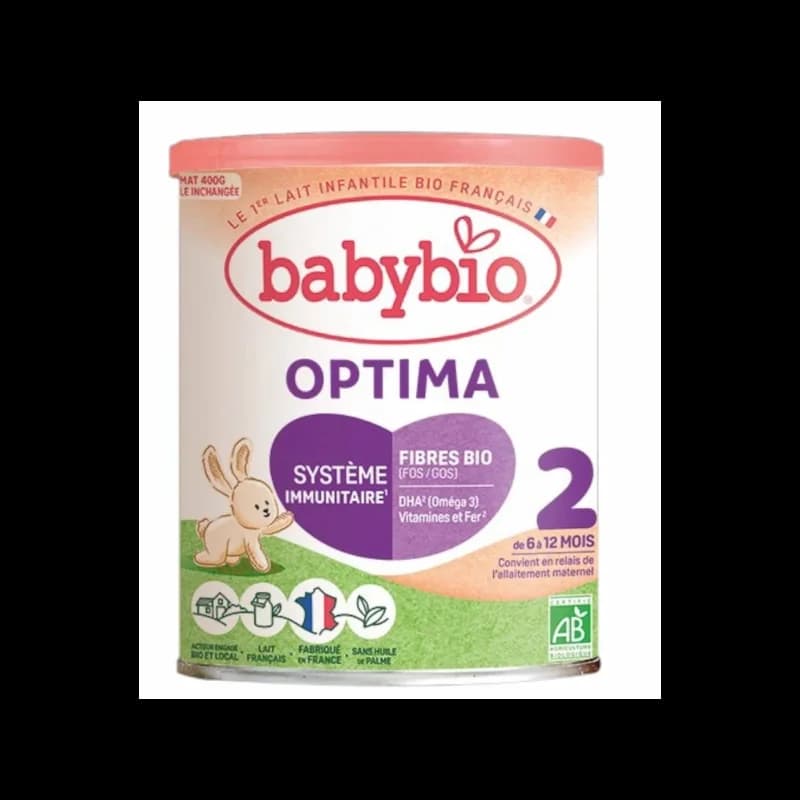 BABYBIO LAIT INFANTILE OPTIMA 2 400G