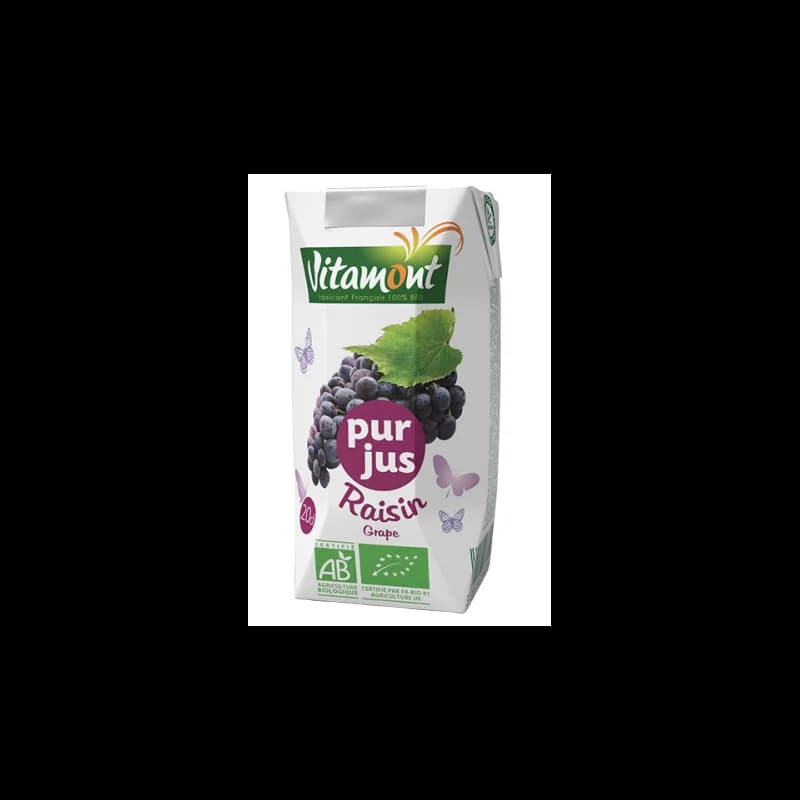 VITAMONT PUR JUS DE RAISINS ROUGES 200ML