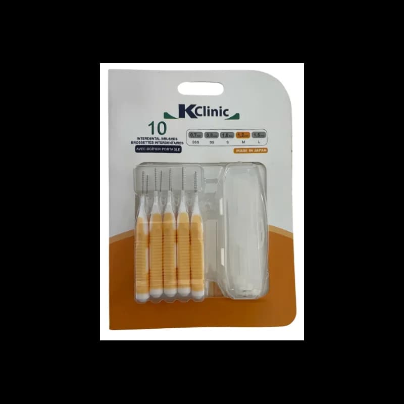 KIN KCLINIC BROSSETTES INTERDENTAIRES ORANGE 1.2 MM 10 UNITES
