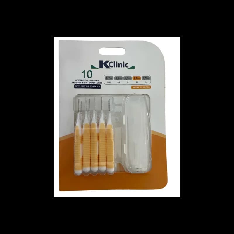 KIN KCLINIC BROSSETTES INTERDENTAIRES ORANGE 1.2 MM 10 UNITES