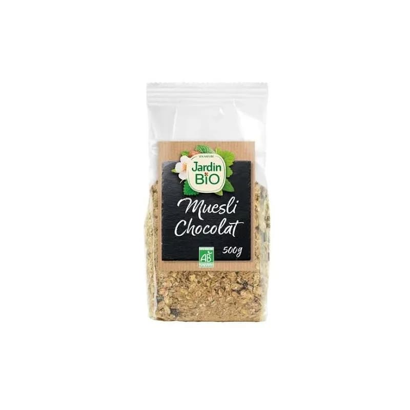 Jardin Bio MUESLI MELANGE DE CEREALES ET CHOCOLAT 500G