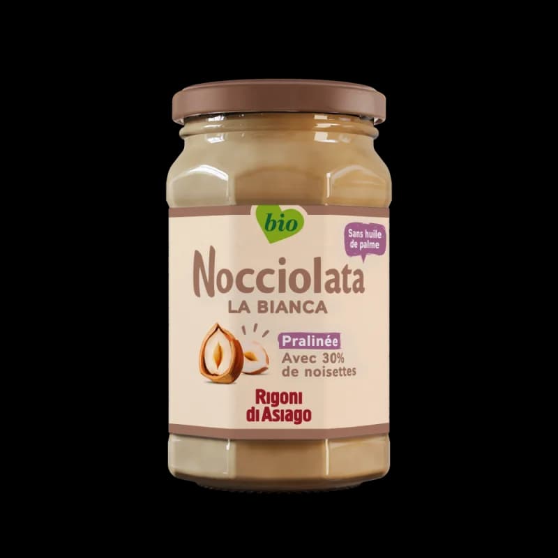 NOCCIOLATA PATE A TARTINER NOISETTES CHOCOLAT BLANC BIANCA 250G