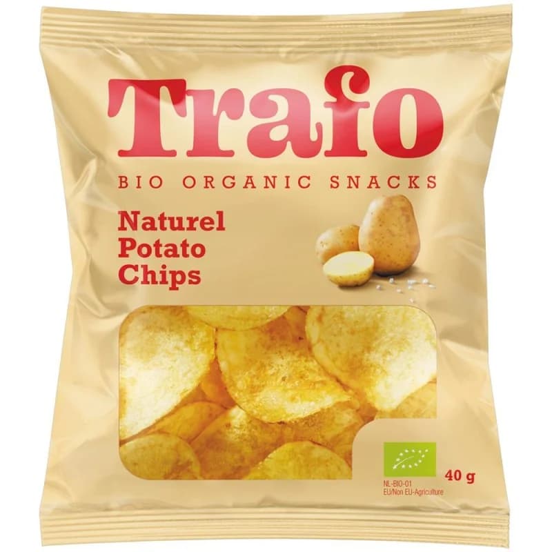TRAFO CHIPS DE POMME DE TERRE SALEES BIO 40G