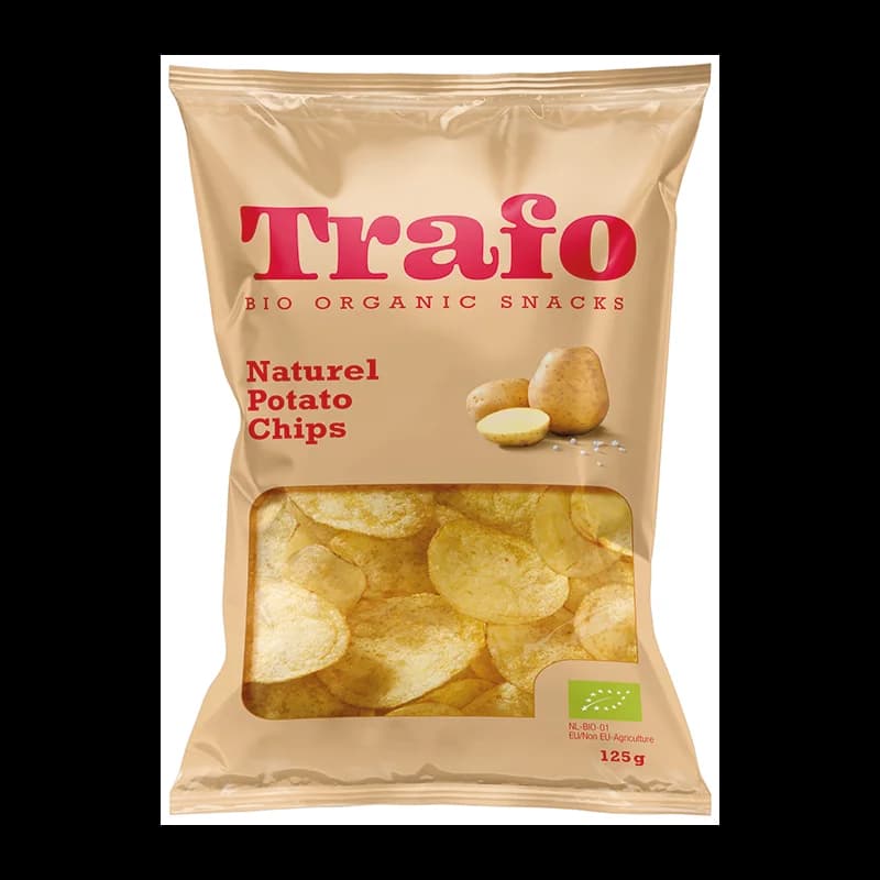 TRAFO CHIPS DE POMME DE TERRE SALEES BIO 125G
