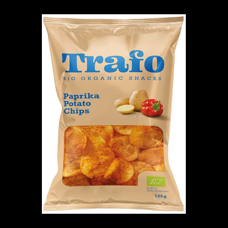 TRAFO CHIPS DE POMME DE TERRE AU PAPRIKA BIO 125G