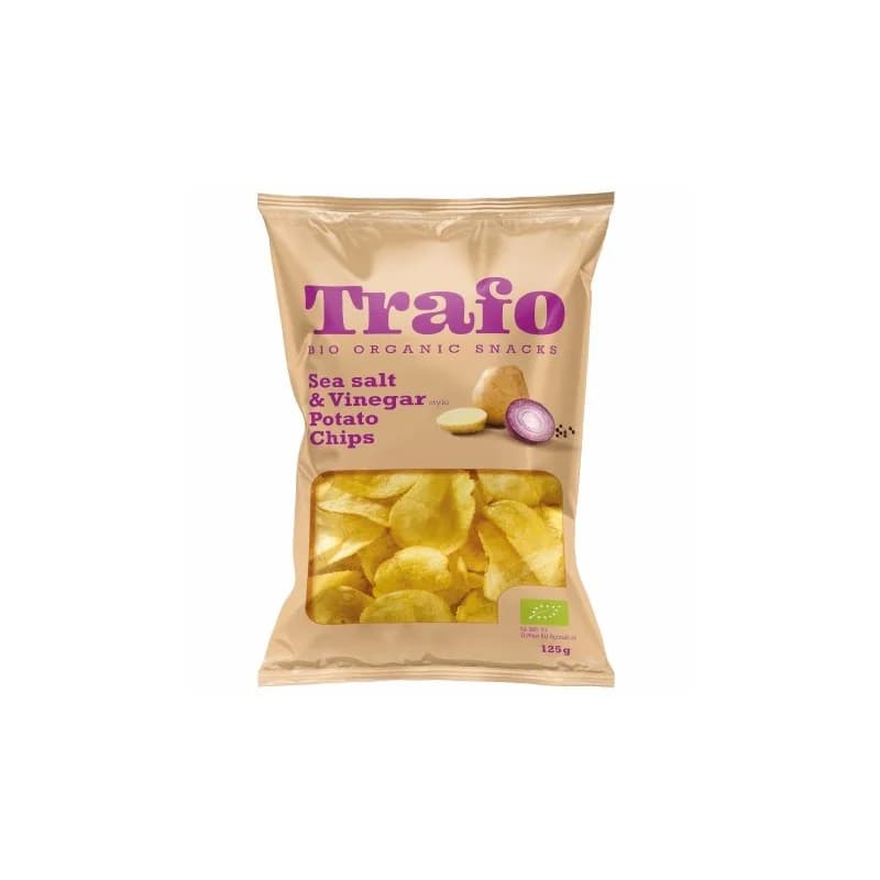 TRAFO CHIPS DE POMME DE TERRE AU SEL ET VINAIGRE BIO 125G