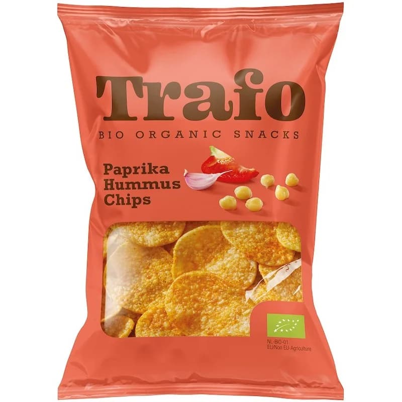 TRAFO CHIPS HUMMUS PAPRIKA BIO 75G