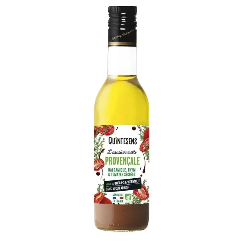 QUINTESENS VINAIGRETTE VINAIGRE BALSAMIQUE, TOMATE SECHEE & THYM 36CL