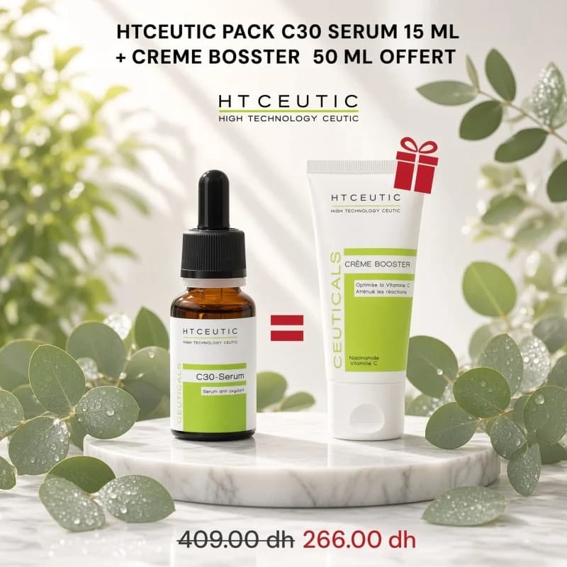 HT Ceutic C30 Serum 15ml ACHETE + HT Ceutic Creme Booster 50ml OFFERT