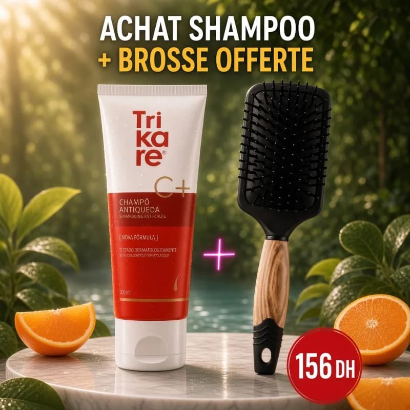 Trikare C Shamp Anti-Chute 200ml ACHETE + BROSSE OFFERTE