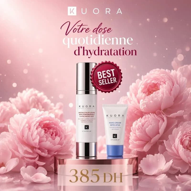 KUORA SERUM FILLER POUR RIDES 50ML ACHETE + KUORA CREME REPARATIRCE MAIN OFFERT