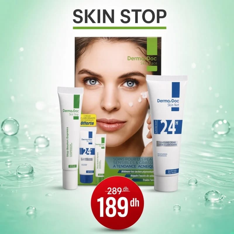 Dermadoc Stop Bouton Express 15ml + Creme Eclaircissante 50ml Offerte