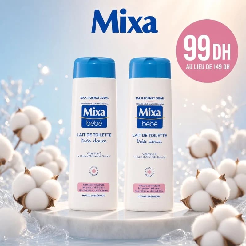 Mixa Pack Lait De Toilette Très Doux x2 Duo
