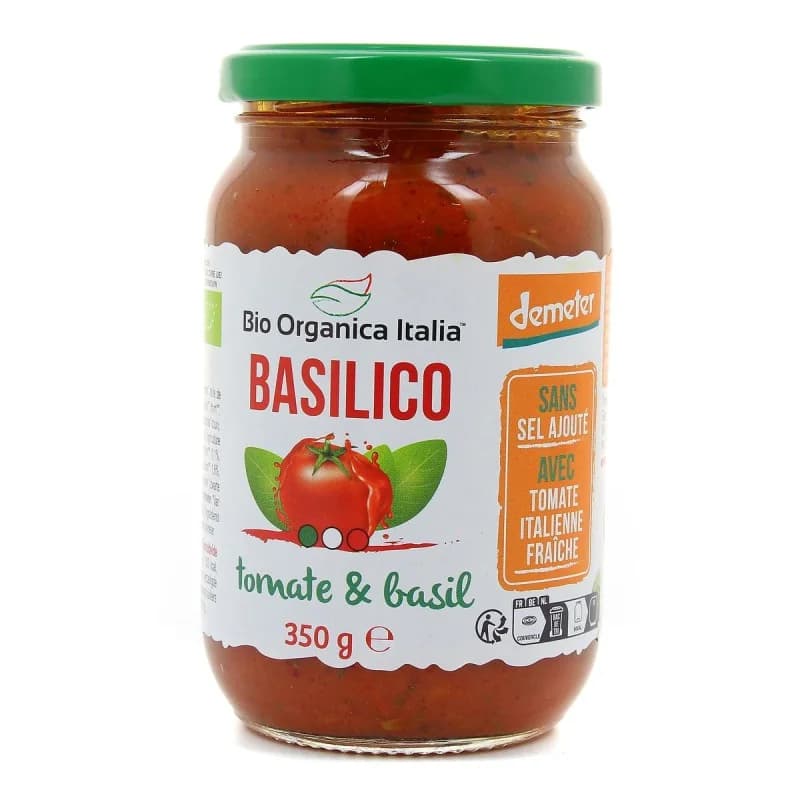 Bio Organica SAUCE TOMATE ET BASILIC 325 ML
