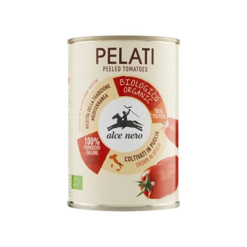 ALCE NERO TOMATES PELEES PELATI 400G