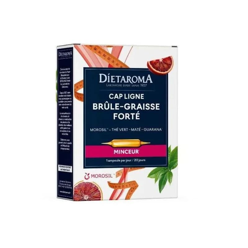 DIETAROMA CAP LIGNE BRULE GRAISSE FORTE BIO 20 AMPOULES