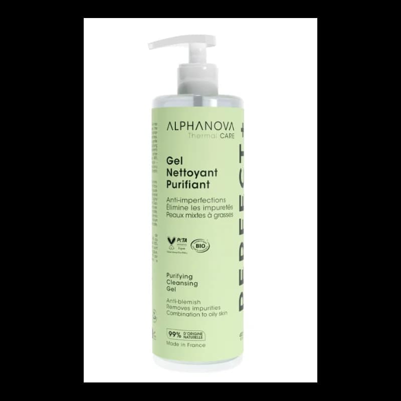 ALPHANOVA GEL NETTOYANT PURIFIANT ANTI IMPERFECTIONS PERFECT + 400 ML