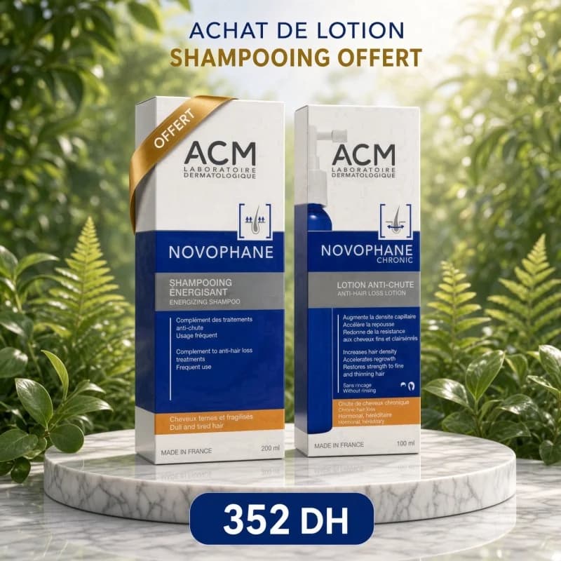 ACM NOVOPHANE CHRONIC LOTION ANTI CHUTE 100 ML + shampo novophane 200 ml