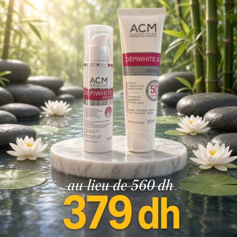 ACM DEPIWHITE SERUM CONCENTRE INTENSIF ANTI TACHES 30ML ACHETE + DEPIWHITE S OFFERT