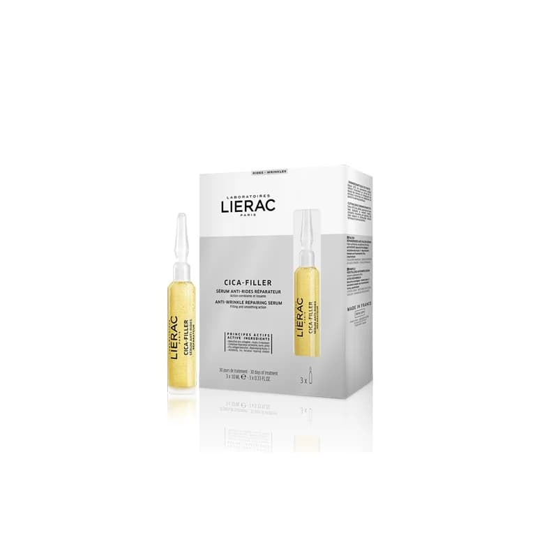 LIERAC CICA-FILLER SÉRUM ANTI-RIDES RÉPARATEUR 3 Ampoules*10ml