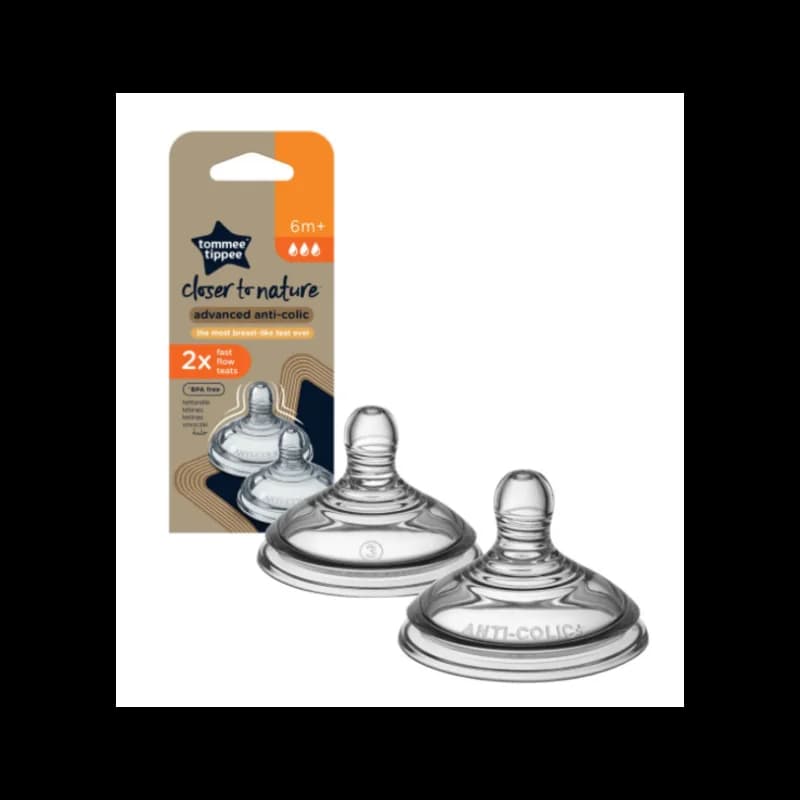 Tommee Tippee 2 Tetines Debit Rapide Anti Colique Avance