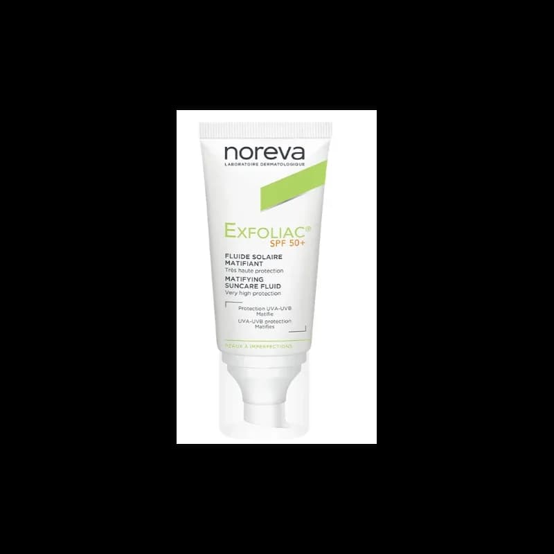 NOREVA EXFOLIAC FLUIDE SOLAIRE MATIFIANT SPF50+ 40 ML