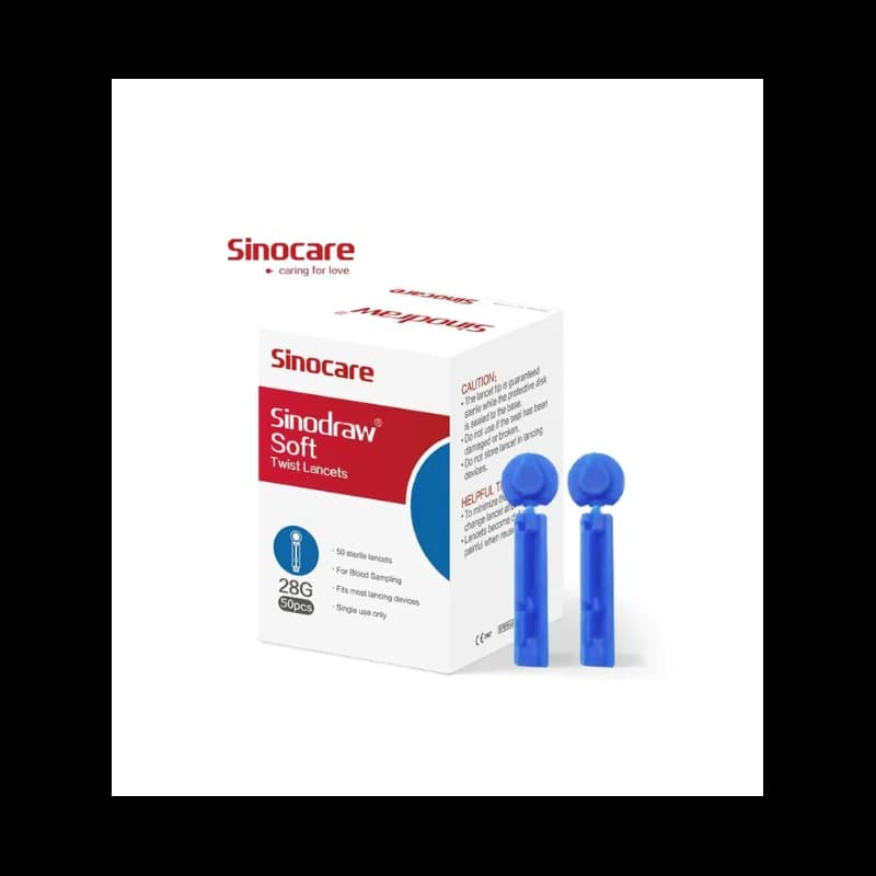Sinocare Lancettes Steriles 50 Pieces