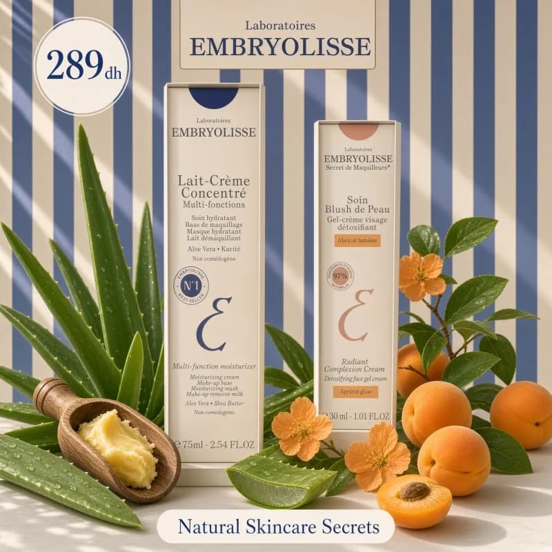 EMBRYOLISSE PACK LAIT-CRÈME SENSITIVE 100 ML + EMBRYOLISSE SOIN BLUSH DE PEAU ABRICOT LUMIÈRE 30 ML