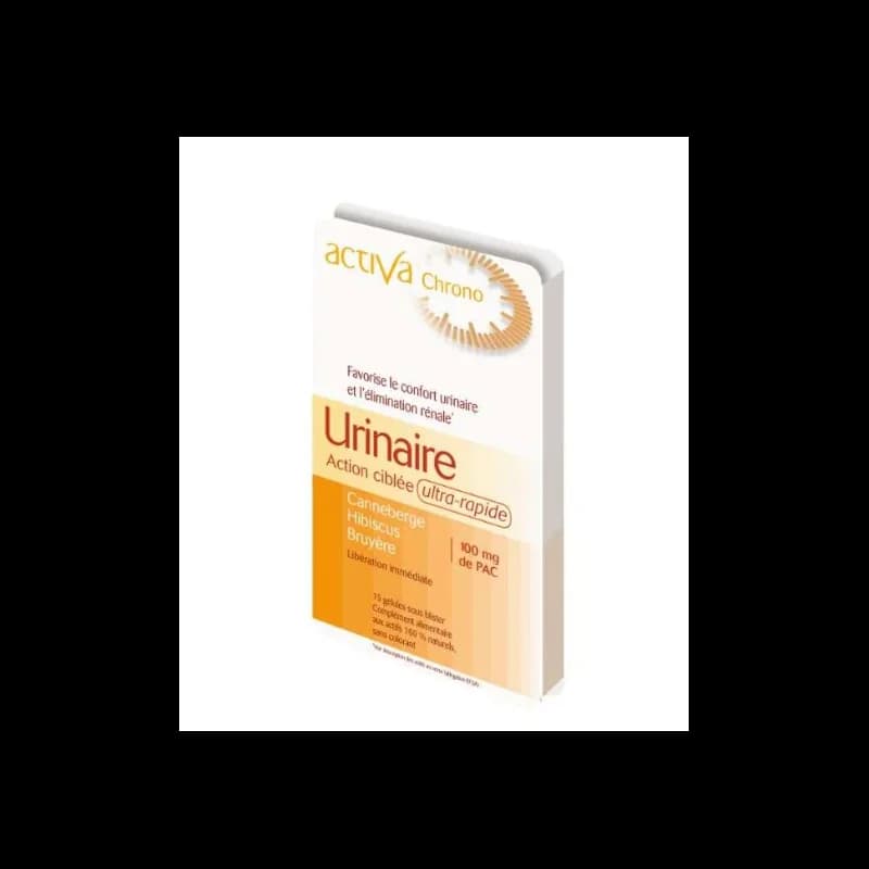 ACTIVA CHRONO URINAIRE ACTION CIBLEE ULTRA RAPIDE 15 GELULES