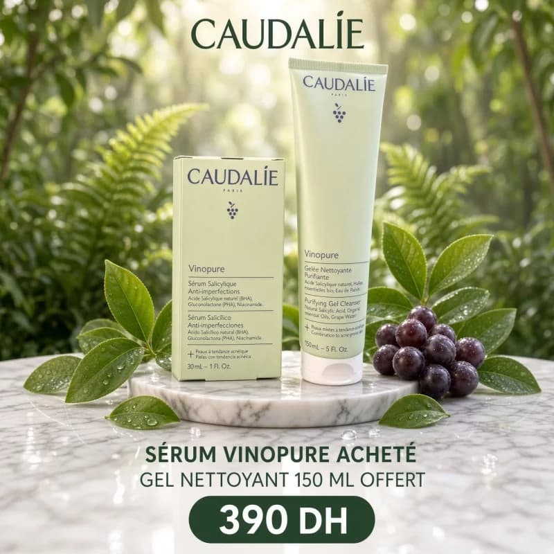 CAUDALIE VINOPURE SERUM & VINOPURE GELEE NETTOYANTE 150 ML OFFERT